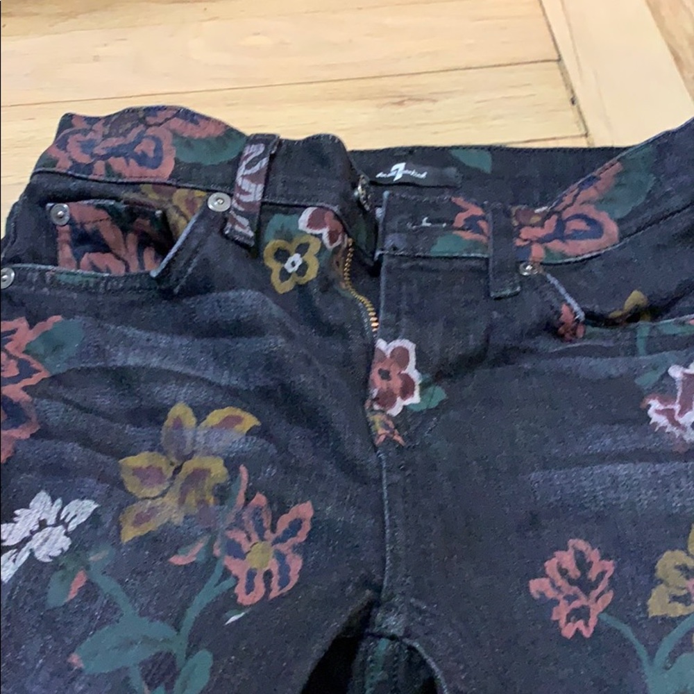 7 black floral